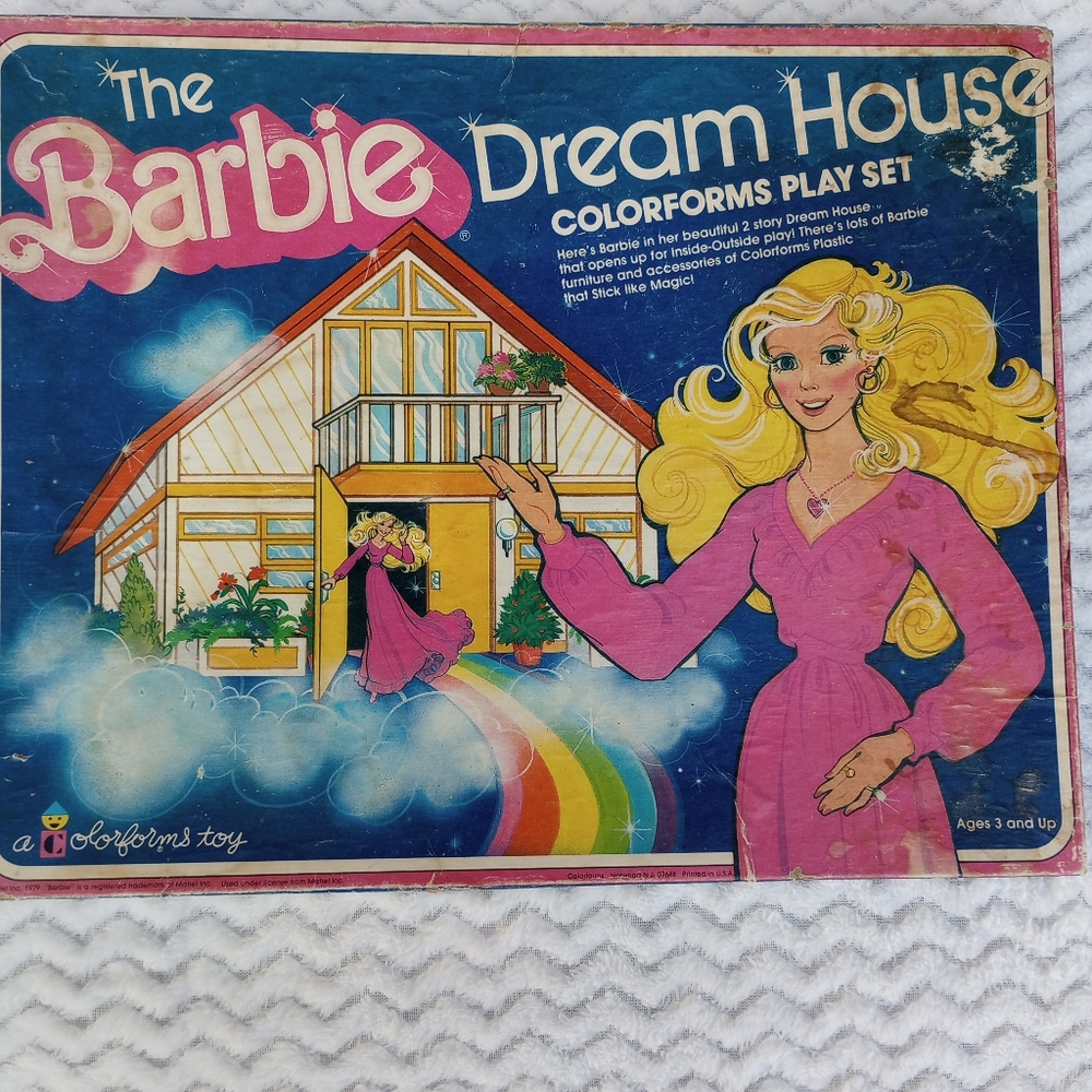 Vintage Barbie Dream House Color forms play set 1979 mattel